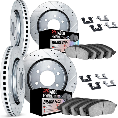 DYNAMIC FRICTION DAILY DRIVER ROTOR & BRAKE PAD KIT TO SUIT FORD Ranger all (1998-2002)