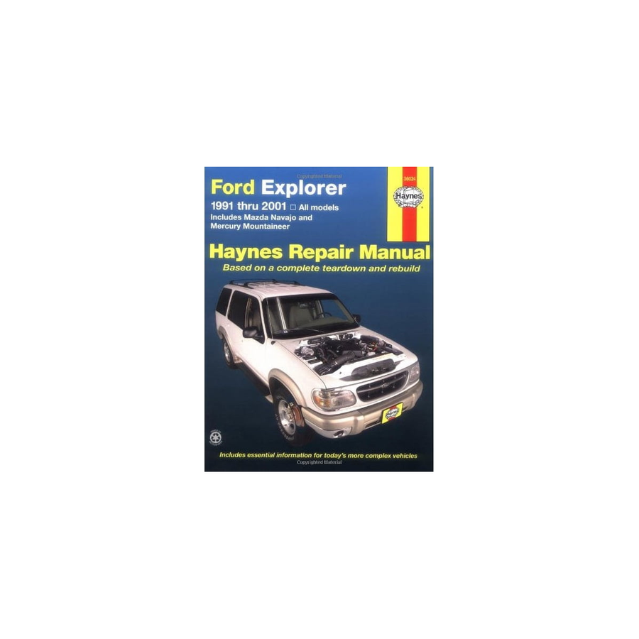 HAYNES STANDARD REPLACEMENT REPAIR MANUAL TO SUIT MAZDA Navajo 4.0L V6 (1991-1994)
