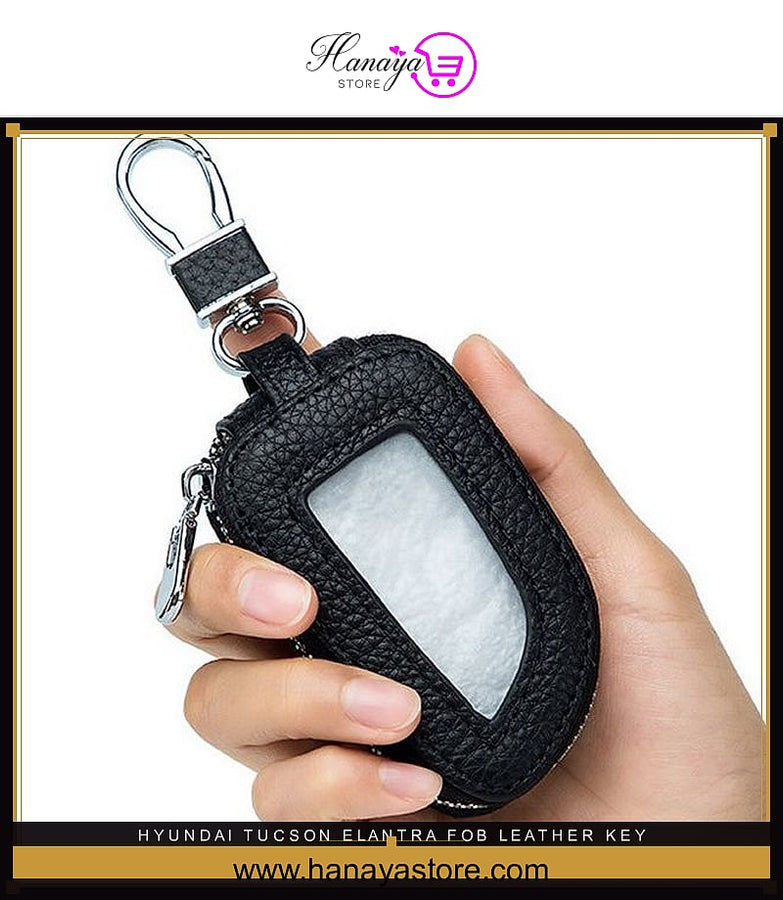 Driver's leather key fob case