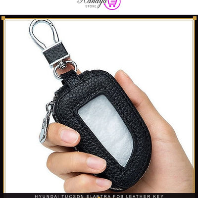 Driver's leather key fob case