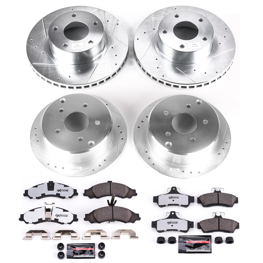 POWER STOP HEAVY DUTY (LONG LIFE, TRUCK & TOW) ROTOR & BRAKE PAD KIT TO SUIT FORD Ranger all (1998-2002)