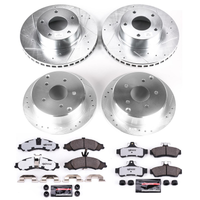 POWER STOP HEAVY DUTY (LONG LIFE, TRUCK & TOW) ROTOR & BRAKE PAD KIT TO SUIT FORD Explorer Sport all (2001-2002)
