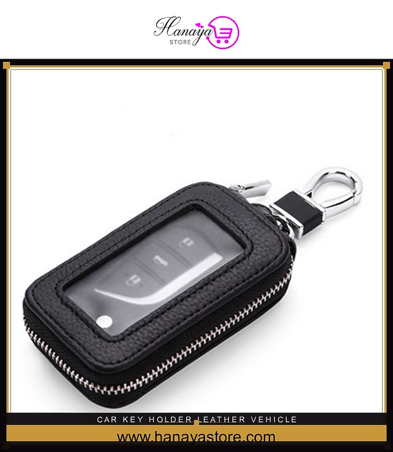 Signature leather fob pouch for daily carry