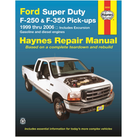 HAYNES PAPER REPAIR MANUAL TO SUIT FORD F250 Super Duty 6.0L V8 Diesel Turbocharged (2003-2007)