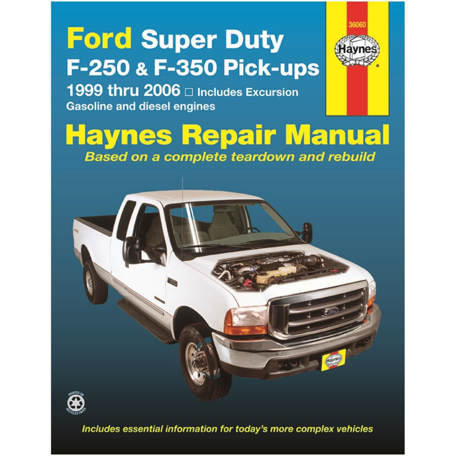 HAYNES PAPER REPAIR MANUAL TO SUIT FORD F250 Super Duty 6.4L V8 Diesel Turbocharged (2008-2010)